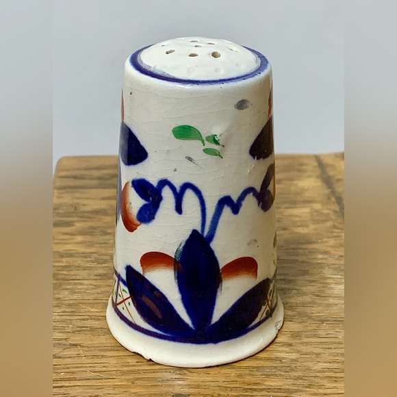 Early 19th Century Gaudy Welsh Old Buddha Oyster Pattern Salt Shaker - Picture 4 of 13